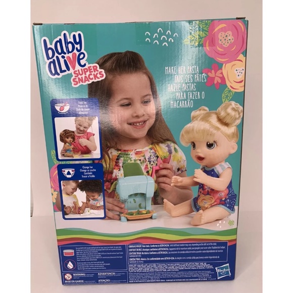 Hasbro Toys Baby Alive Snackin Shapes Doll Dark Skin Brown Eyes